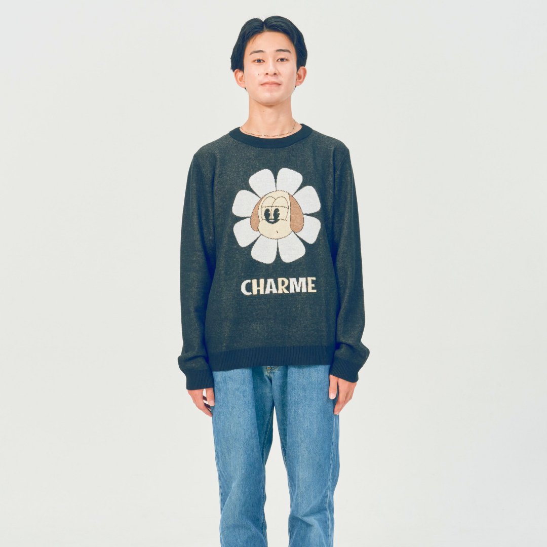【CHARMEさんデザイン】長袖セーター - tricopet - 愛するペットでつくる、世界で一つのオリジナルニット制作